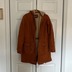 Patagonia Insulated Prairie Dawn Parka size small saddle brown